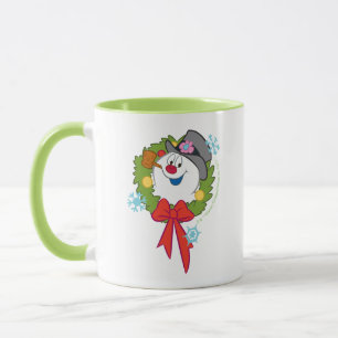 De Snowman™ bevuilen   Frosty Holiday Wreath Mok