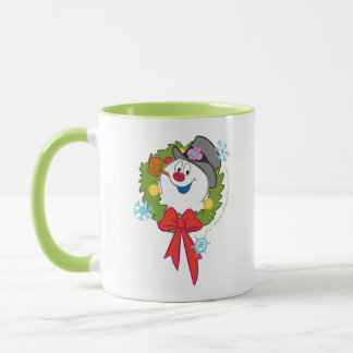 De Snowman™ bevuilen | Frosty Holiday Wreath Mok