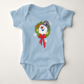 De Snowman™ bevuilen | Frosty Holiday Wreath Romper (Voorkant)