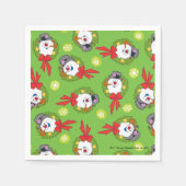 De Snowman™ bevuilen | Frosty Holiday Wreath Servet (Voorkant)