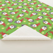 De Snowman™ bevuilen | Frosty Holiday Wreath Sherpa Deken (3/4)