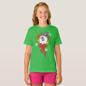 De Snowman™ bevuilen | Frosty Holiday Wreath T-shirt (Voorkant volledig)