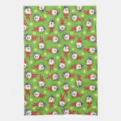 De Snowman™ bevuilen | Frosty Holiday Wreath Theedoek (Verticaal)