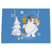 De Snowman™ bevuilen | Frosty & Karen Winter Fun Groot Cadeauzakje (Voorkant)