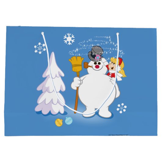 De Snowman™ bevuilen | Frosty & Karen Winter Fun Groot Cadeauzakje (Achterkant)