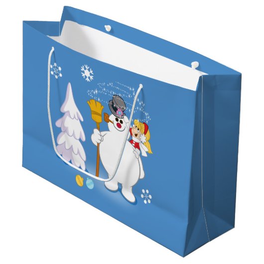De Snowman™ bevuilen | Frosty & Karen Winter Fun Groot Cadeauzakje (Voorkant Gekanteld)