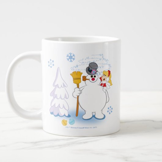 De Snowman™ bevuilen | Frosty & Karen Winter Fun Grote Koffiekop (Links)