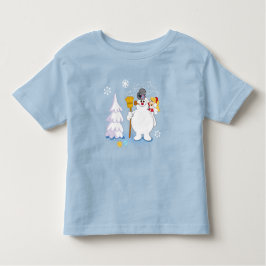 De Snowman™ bevuilen | Frosty & Karen Winter Fun Kinder Shirts