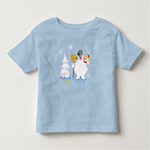 De Snowman™ bevuilen   Frosty & Karen Winter Fun Kinder Shirts