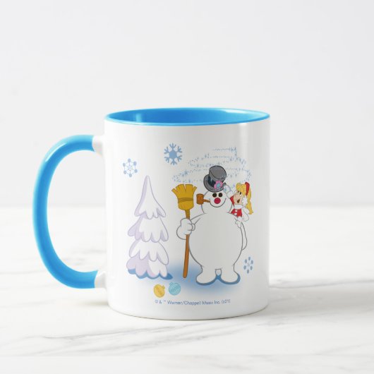 De Snowman™ bevuilen | Frosty & Karen Winter Fun Mok (Links)