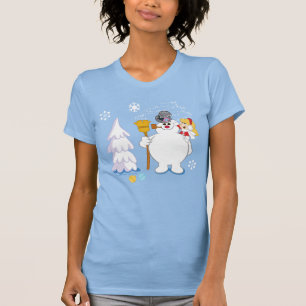 De Snowman™ bevuilen   Frosty & Karen Winter Fun T-shirt