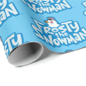 De Snowman™ bevuilen | Frosty Stapelde Logo Cadeaupapier (Rol Hoek)