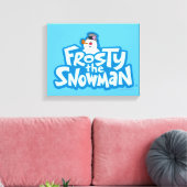 De Snowman™ bevuilen | Frosty Stapelde Logo Canvas Afdruk (Insitu (Woonkamer))