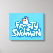 De Snowman™ bevuilen | Frosty Stapelde Logo Canvas Afdruk (Voorkant)