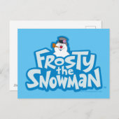 De Snowman™ bevuilen | Frosty Stapelde Logo Feestdagenkaart (Voorkant / Achterkant)