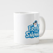 De Snowman™ bevuilen | Frosty Stapelde Logo Grote Koffiekop (Voorkant rechts)