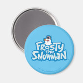 De Snowman™ bevuilen | Frosty Stapelde Logo Magneet (Voorkant / Achterkant)