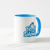 De Snowman™ bevuilen | Frosty Stapelde Logo Mok (Voorkant rechts)