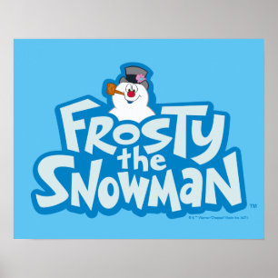 De Snowman™ bevuilen   Frosty Stapelde Logo Poster
