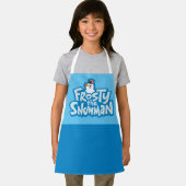 De Snowman™ bevuilen | Frosty Stapelde Logo Schort (Insitu)