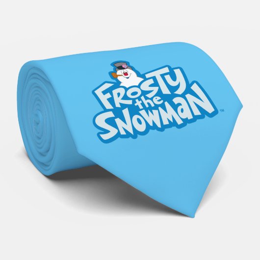 De Snowman™ bevuilen | Frosty Stapelde Logo Stropdas (Opgerold)