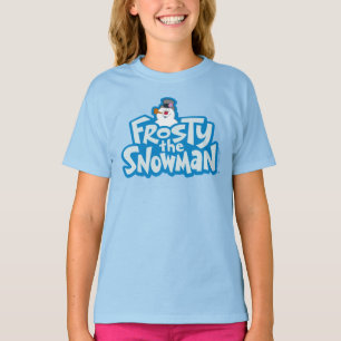 De Snowman™ bevuilen   Frosty Stapelde Logo T-shirt