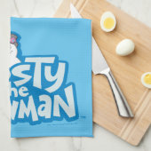 De Snowman™ bevuilen | Frosty Stapelde Logo Theedoek (Quarter Fold)