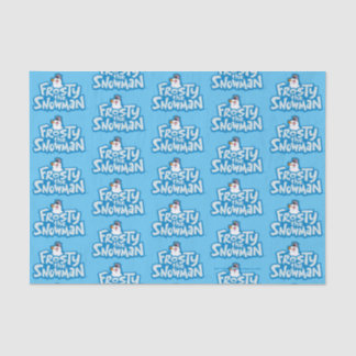 De Snowman™ bevuilen | Frosty Stapelde Logo Tissuepapier