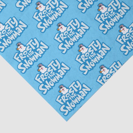 De Snowman™ bevuilen | Frosty Stapelde Logo Tissuepapier (Detail)