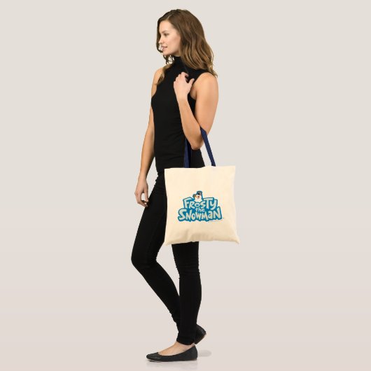 De Snowman™ bevuilen | Frosty Stapelde Logo Tote Bag (Voorkant (model))