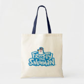 De Snowman™ bevuilen | Frosty Stapelde Logo Tote Bag (Voorkant)