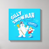De Snowman™ bevuilen | "Gekke Snowman" Canvas Afdruk (Voorkant)