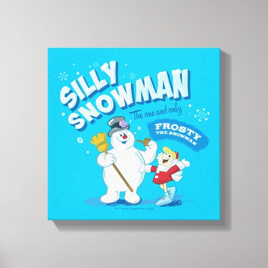 De Snowman™ bevuilen | "Gekke Snowman" Canvas Afdruk (Voorkant)