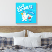 De Snowman™ bevuilen | "Gekke Snowman" Canvas Afdruk (Insitu (Slaapkamer))