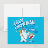 De Snowman™ bevuilen | "Gekke Snowman" Feestdagenkaart (Voorkant / Achterkant)