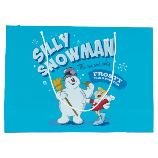 De Snowman™ bevuilen | "Gekke Snowman" Groot Cadeauzakje (Achterkant)