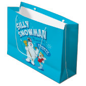 De Snowman™ bevuilen | "Gekke Snowman" Groot Cadeauzakje (Voorkant Gekanteld)