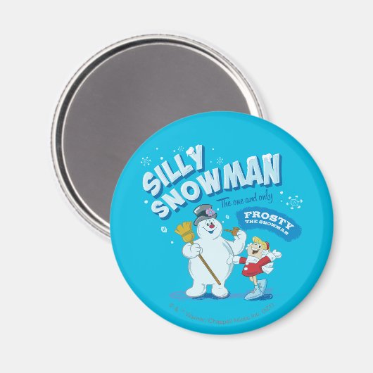 De Snowman™ bevuilen | "Gekke Snowman" Magneet (Voorkant / Achterkant)