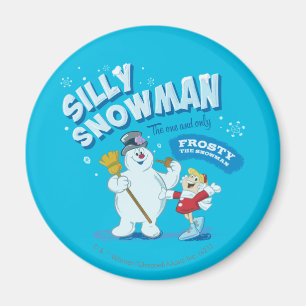 De Snowman™ bevuilen   "Gekke Snowman" Magneet