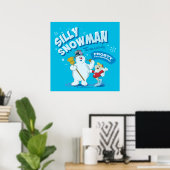 De Snowman™ bevuilen | "Gekke Snowman" Poster (Thuiskantoor)