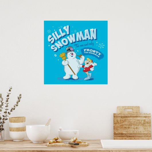 De Snowman™ bevuilen | "Gekke Snowman" Poster (Keuken)
