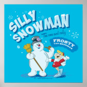 De Snowman™ bevuilen | "Gekke Snowman" Poster (Voorkant)