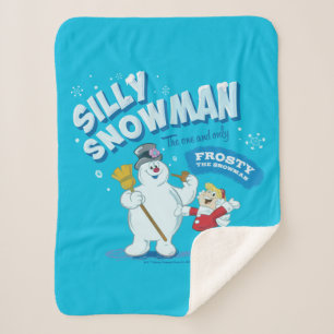 De Snowman™ bevuilen   "Gekke Snowman" Sherpa Deken