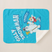 De Snowman™ bevuilen | "Gekke Snowman" Sherpa Deken (Voorkant (horizontaal))