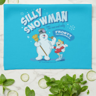 De Snowman™ bevuilen   "Gekke Snowman" Theedoek