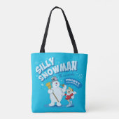 De Snowman™ bevuilen | "Gekke Snowman" Tote Bag (Achterkant)