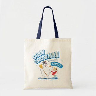 De Snowman™ bevuilen | "Gekke Snowman" Tote Bag