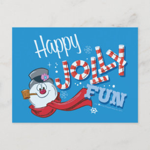 De Snowman™ bevuilen   Happy Jolly Fun Feestdagenkaart