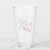 De Snowman™ bevuilen | Happy Jolly Fun Glas (Achterkant)