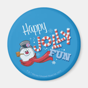 De Snowman™ bevuilen   Happy Jolly Fun Magneet